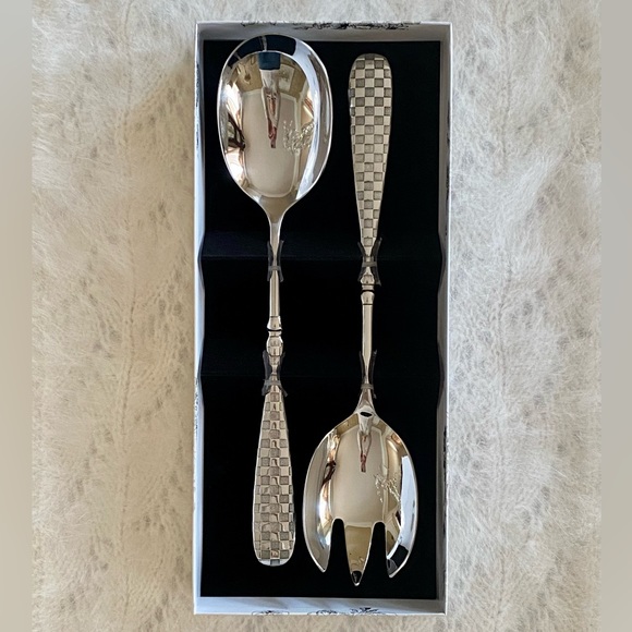 MacKenzie-Childs Check Salad Serving Set ✨NWT✨ - Picture 4 of 6